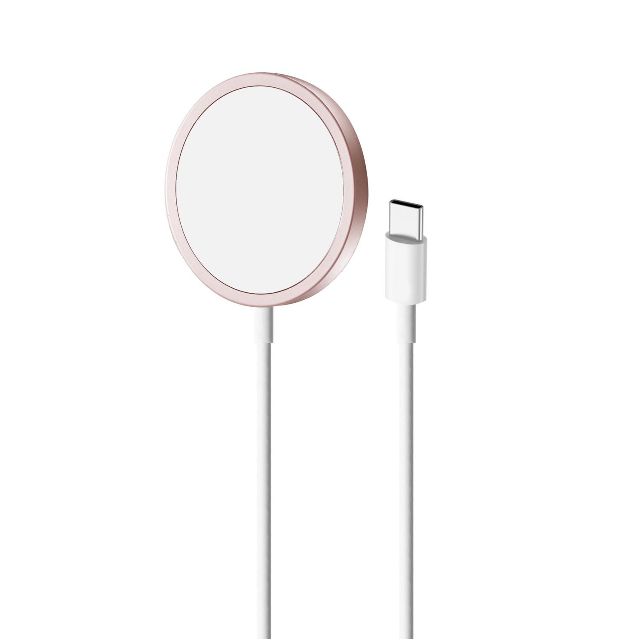 Puro PURO CUSBCMAG1ROSE chargeur d'appareils mobiles Smartphone Rose USB Recharge sans fil Intérieure