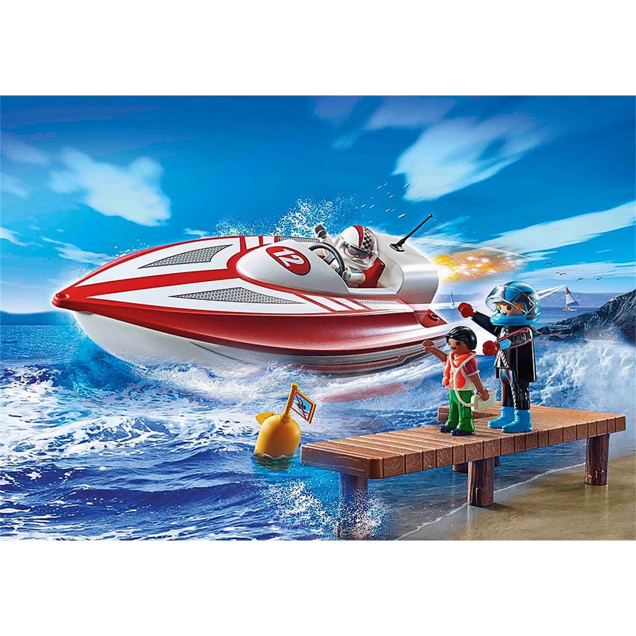PLAYMOBIL Sports et Action Bateau et moteur submersible