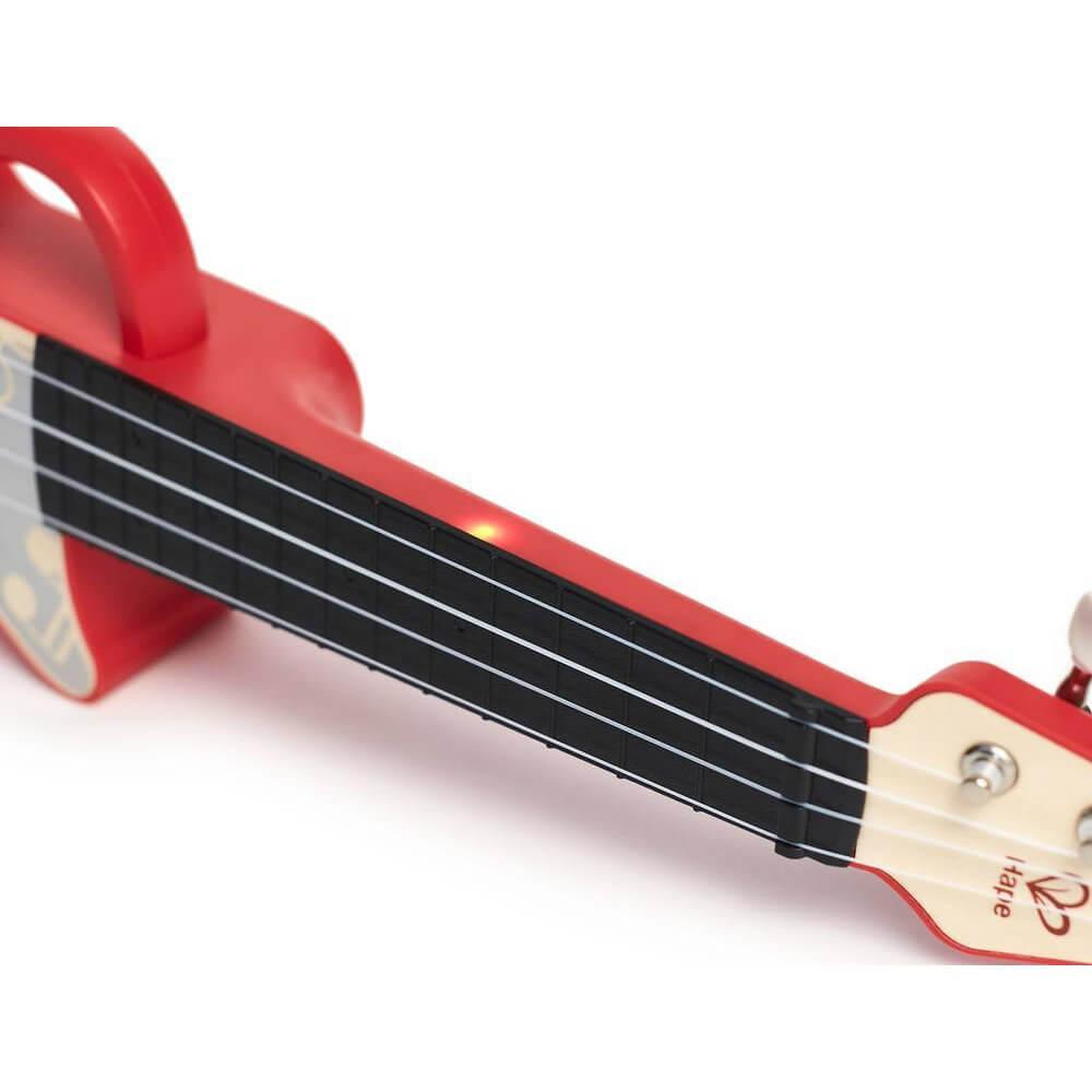 Voir la diapositive 5 : Hape Ukulele électrique avec apprentissage interactif rouge