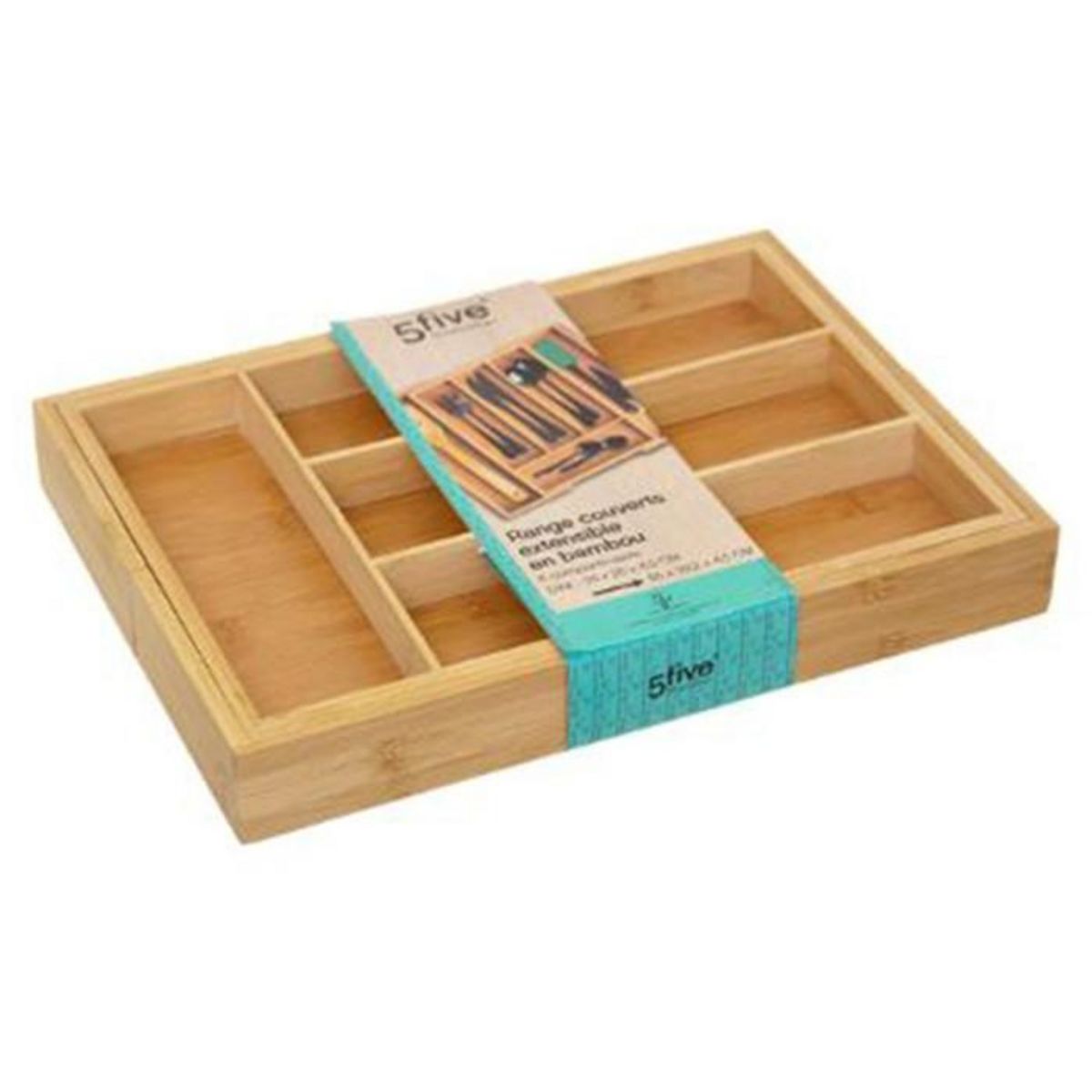 FIVE Range-Couverts Extensible Bambou  Paco  35cm Naturel