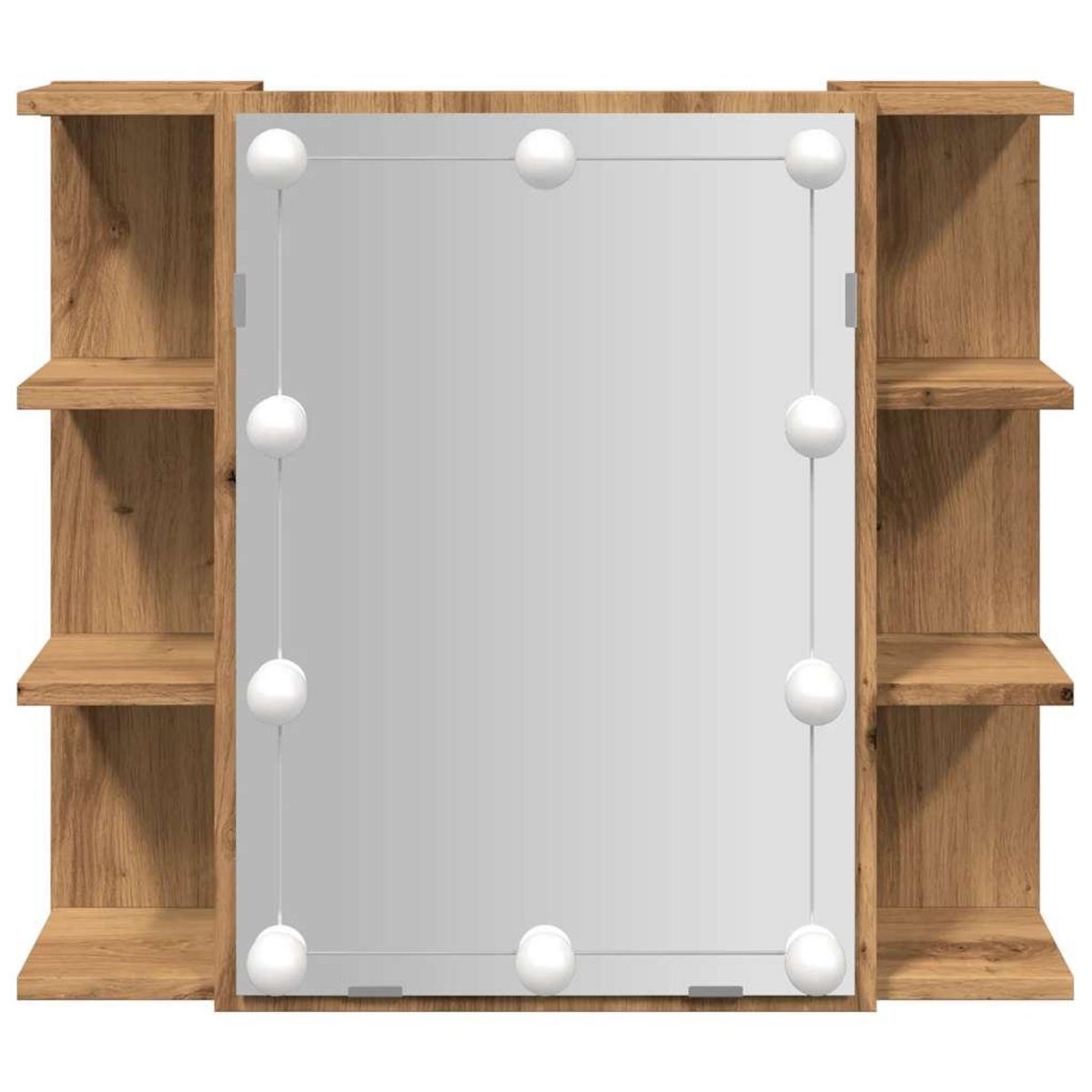 VIDAXL Armoire a miroir avec LED chene artisanal 70x16,5x60 cm