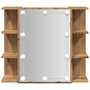 Voir la diapositive 5 : VIDAXL Armoire a miroir avec LED chene artisanal 70x16,5x60 cm