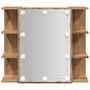 Voir la diapositive 5 : VIDAXL Armoire a miroir avec LED chene artisanal 70x16,5x60 cm