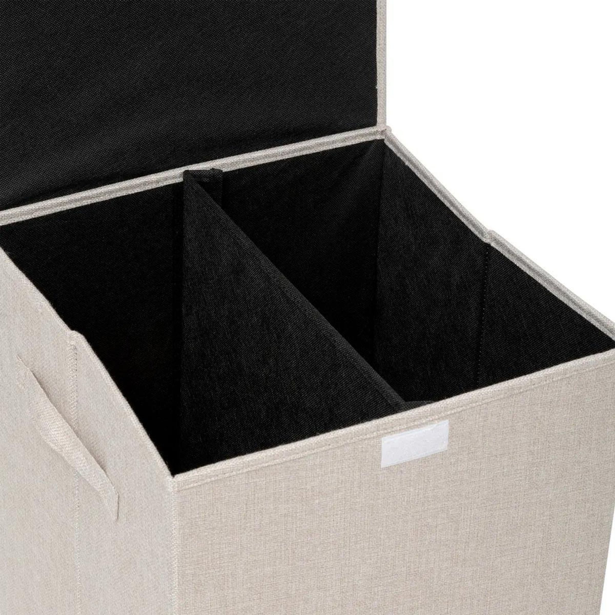 FIVE Panier à Linge Avec Séparateur  Colors  74L Beige Lin