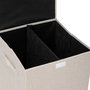 Voir la diapositive 3 : FIVE Panier à Linge Avec Séparateur  Colors  74L Beige Lin