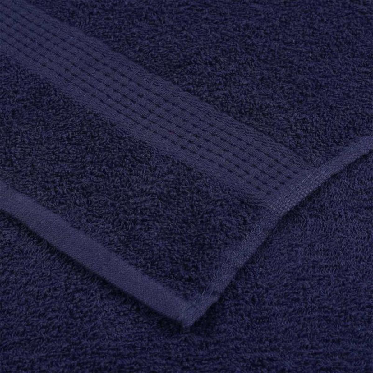 VIDAXL Serviettes de sauna 2 pcs bleu marine 80x200 cm 100% coton