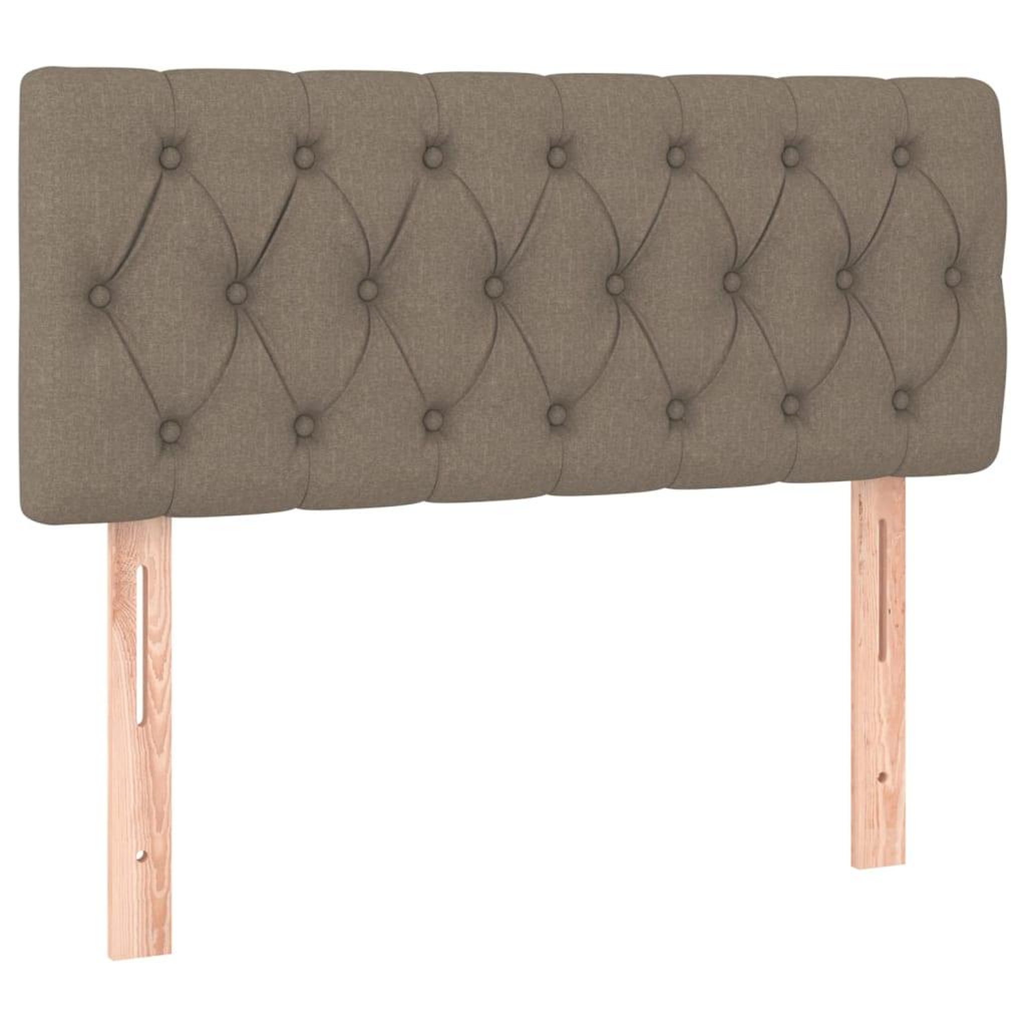 Voir la diapositive 2 : VIDAXL Tete de lit Taupe 90x7x78/88 cm Tissu