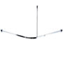 Voir la diapositive 2 : RIDDER RIDDER Rail de douche de coin universel avec crochets chromes 52500