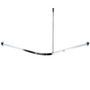 Voir la diapositive 2 : RIDDER RIDDER Rail de douche de coin universel avec crochets chromes 52500