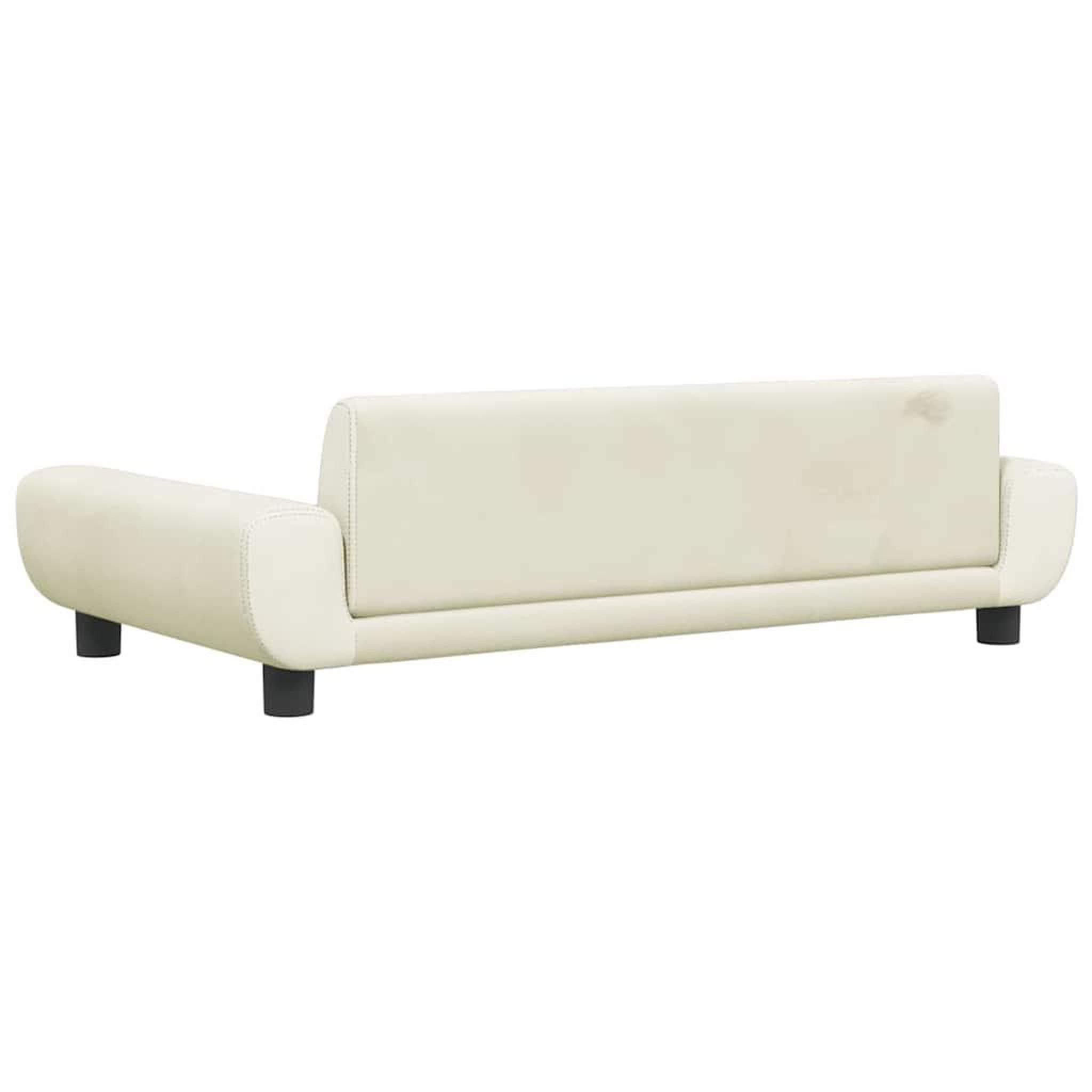 Voir la diapositive 5 : VIDAXL Lit pour chien creme 100x54x33 cm velours