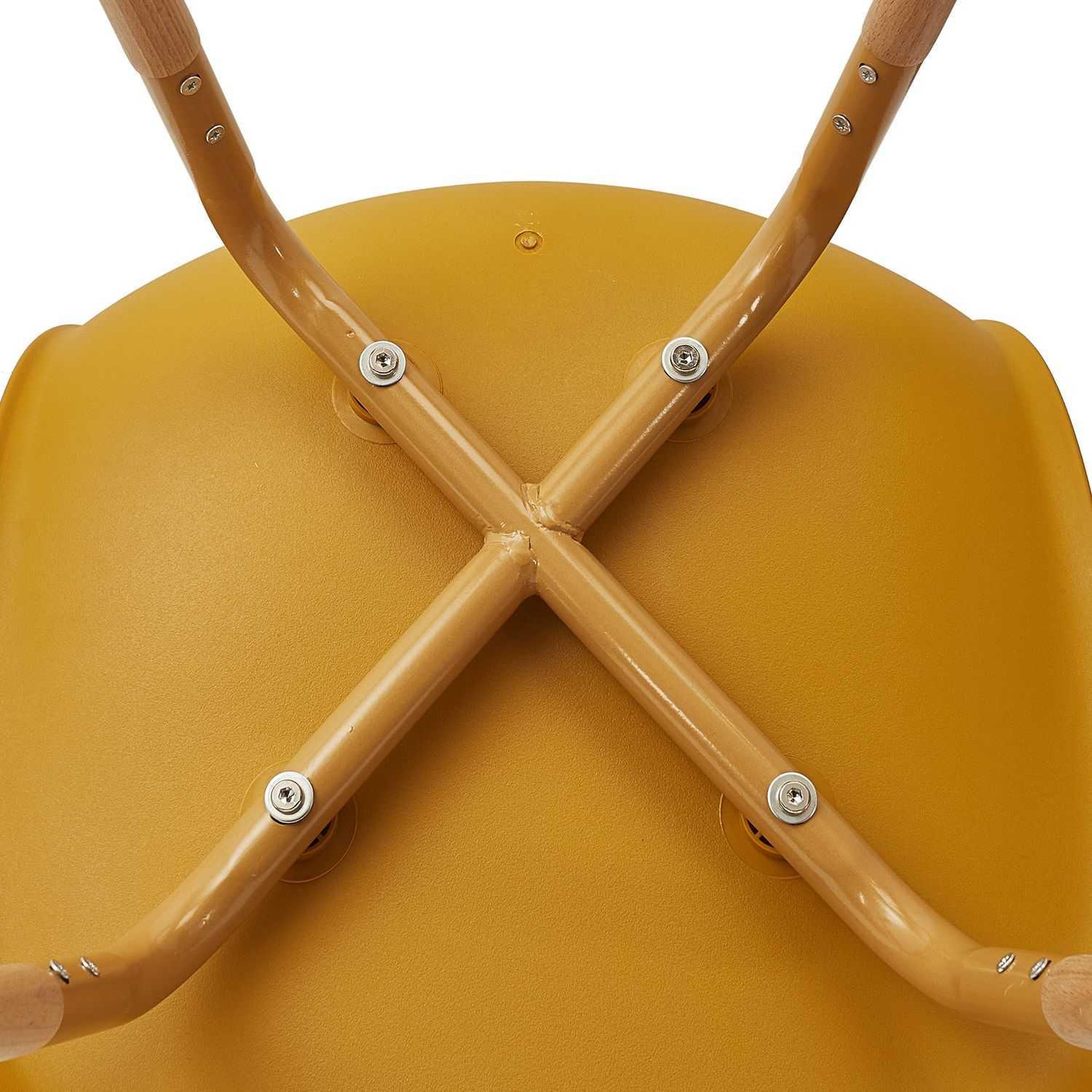 Voir la diapositive 5 : The Home Deco Factory Lot de 4 Chaises scandinave Phenix en polypropylène et métal