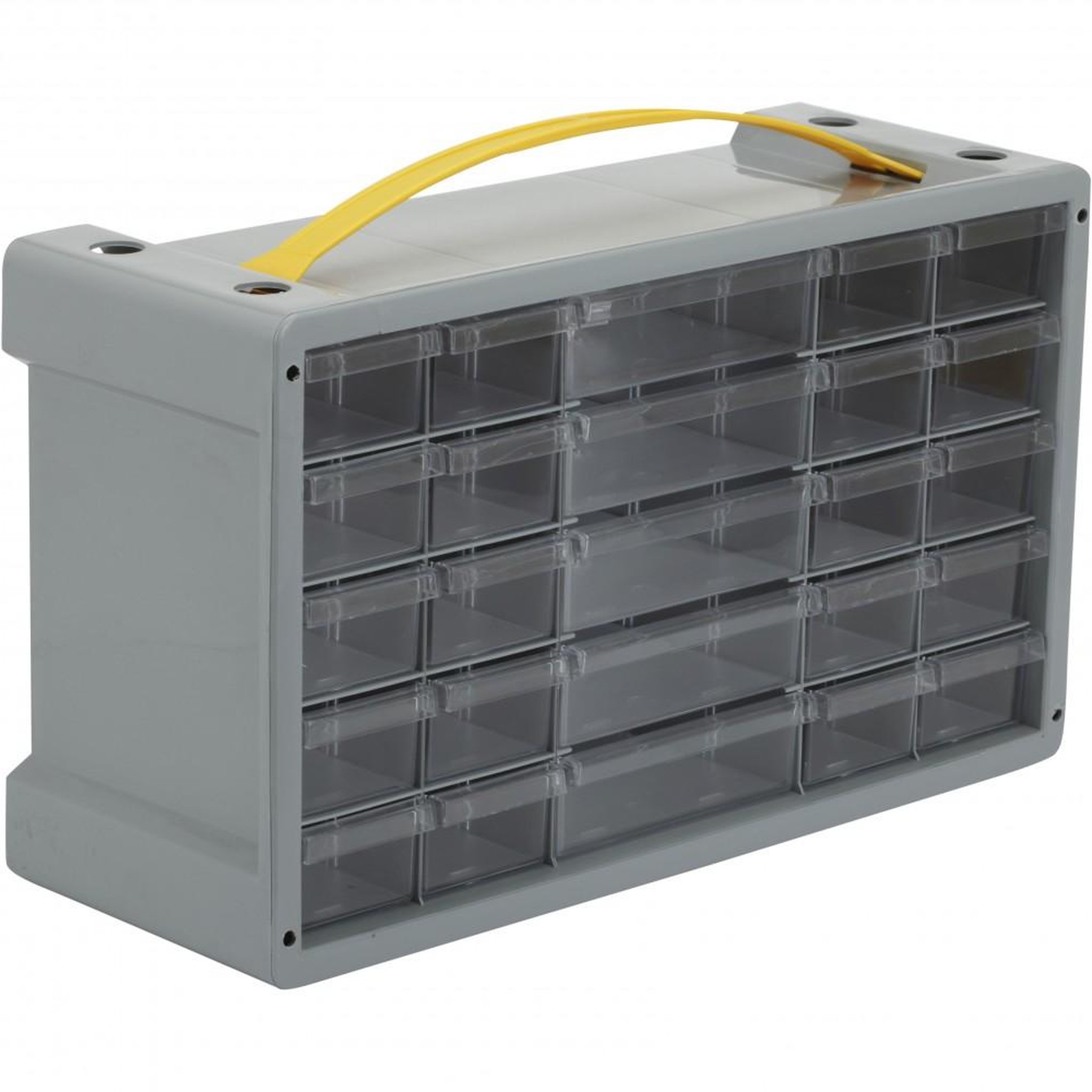CENTRALE BRICO Casier à vis plastique 25 tiroirs, H. 24 x l. 40.5 x P. 15 cm