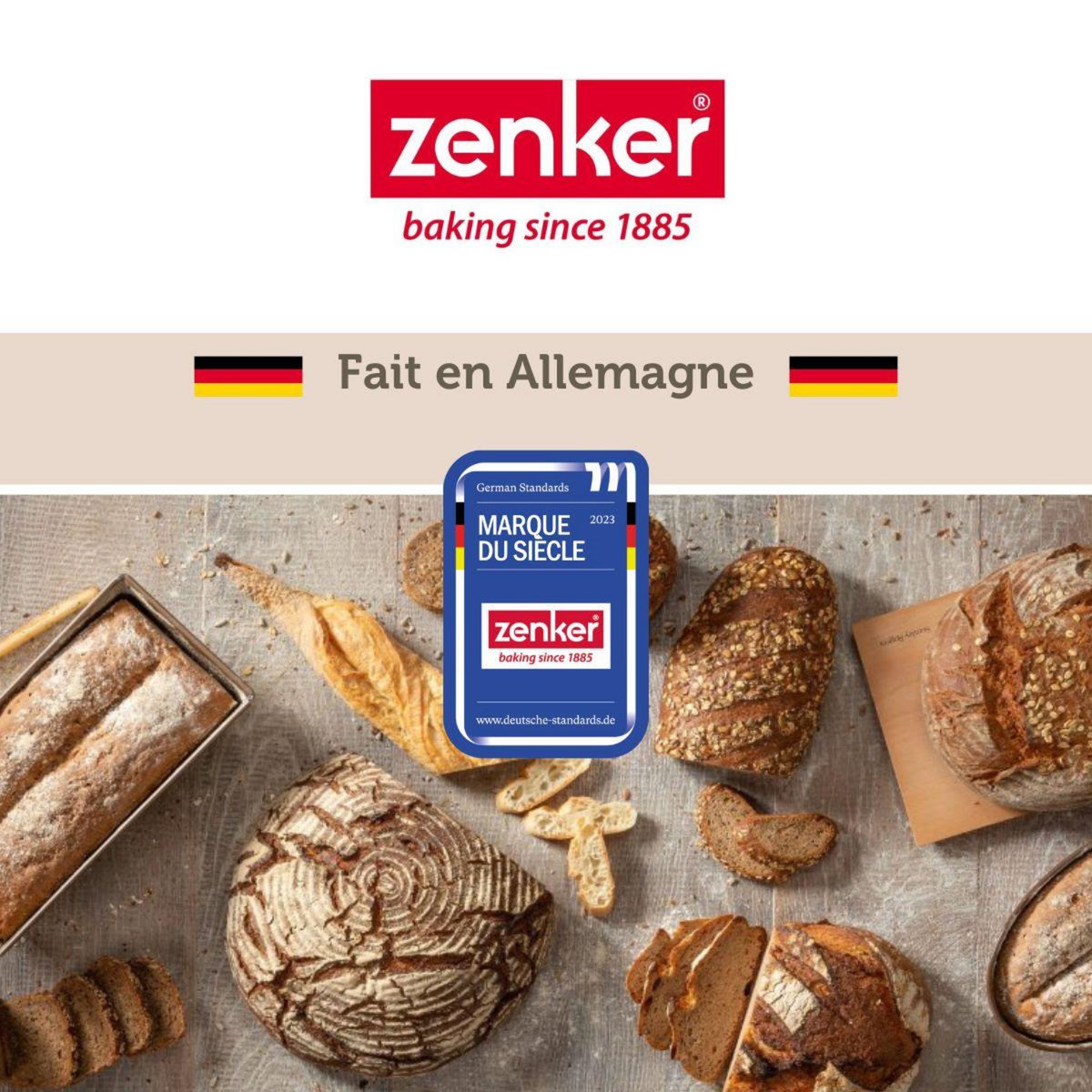 ZENKER Ensemble de 2 Cadres à gâteau réglable 27 à 52 cm Zenker Smart Pastry