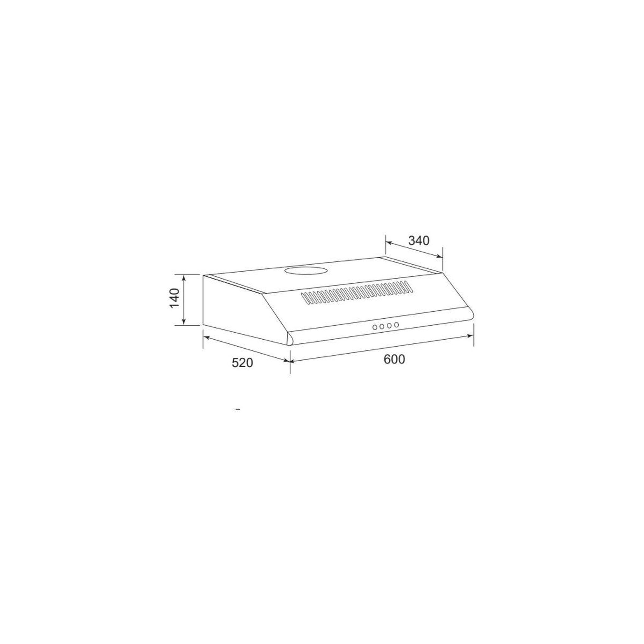 Voir la diapositive 2 : Airlux Hotte casquette ahc625bk