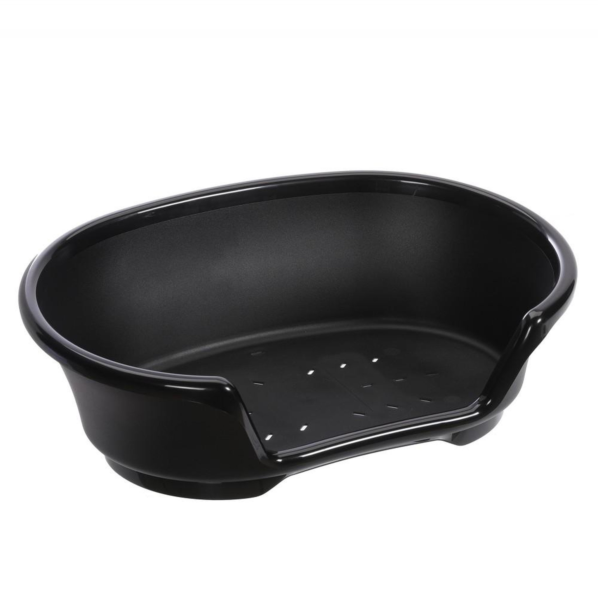 MON AMI LUKI Corbeille plastique avec aerations cosy pour chien. Coloris disponibles : Noir
