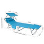 Voir la diapositive 3 : SOBUY SoBuy - Chaise Longue Réglable Pare-Soleil - Fonctionnel - OGS48