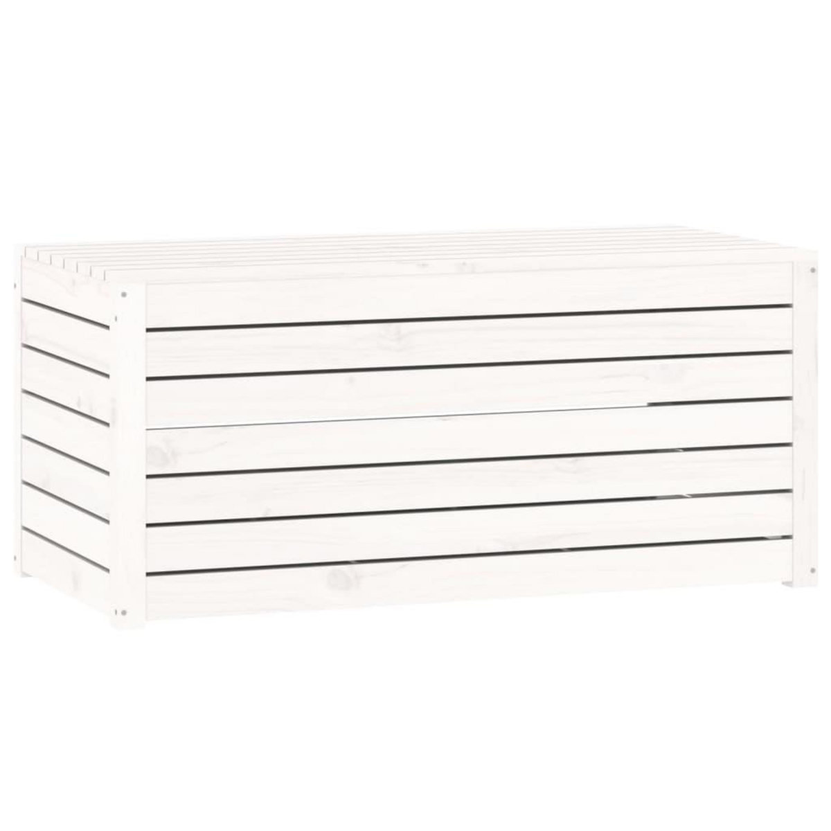 VIDAXL Boîte de jardin blanc 101x50,5x46,5 cm bois massif de pin