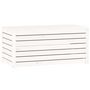 Voir la diapositive 2 : VIDAXL Boîte de jardin blanc 101x50,5x46,5 cm bois massif de pin