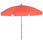 FAVEX Parasol droit diam 2.5m corail ELENA 2