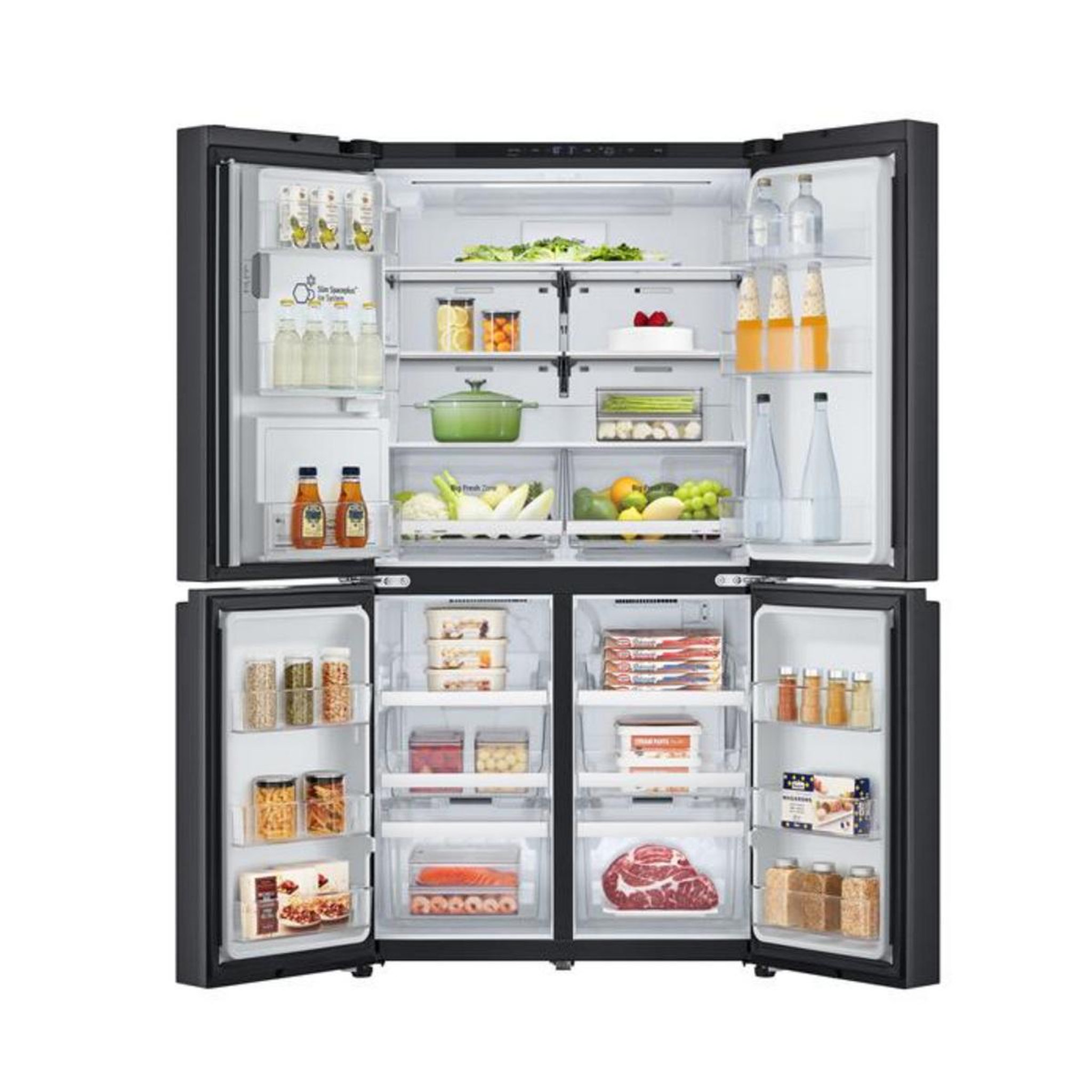 Voir la diapositive 4 : LG Réfrigérateur américain 91cm 645l total no-frost noir acier - gmf960ev4e