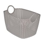 Paris Prix Panier à Linge Arrondi  Tressé  30L Taupe