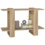 Voir la diapositive 4 : VIDAXL Bibliotheque/Separateur de piece Chene sonoma 80x30x51 cm