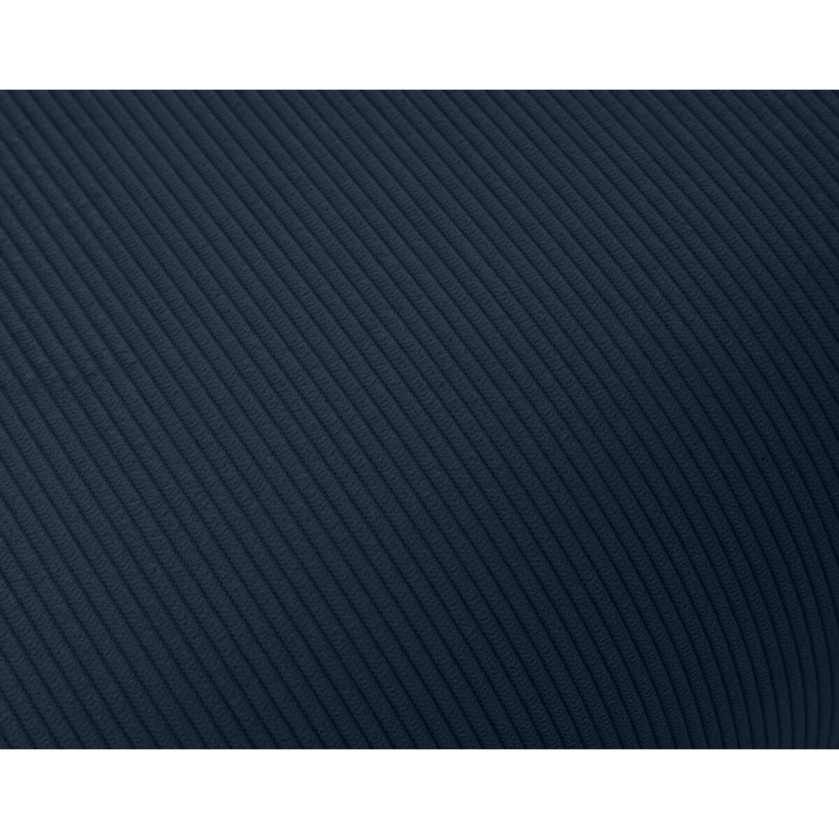 LISA DESIGN Albane - pouf en velours côtelé pieds bois foncé