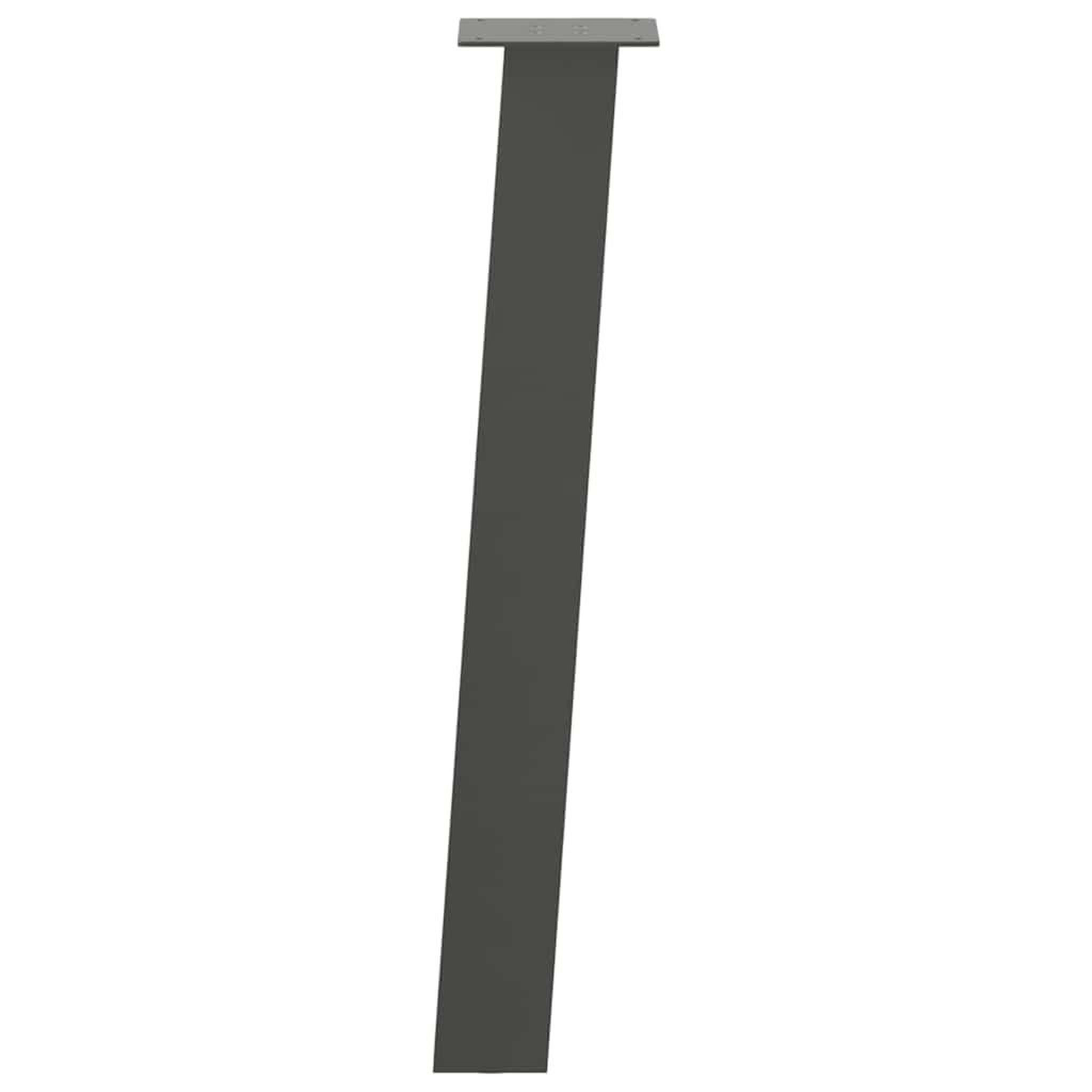 Voir la diapositive 5 : VIDAXL Pieds de table basse 4 pcs anthracite 72 cm acier