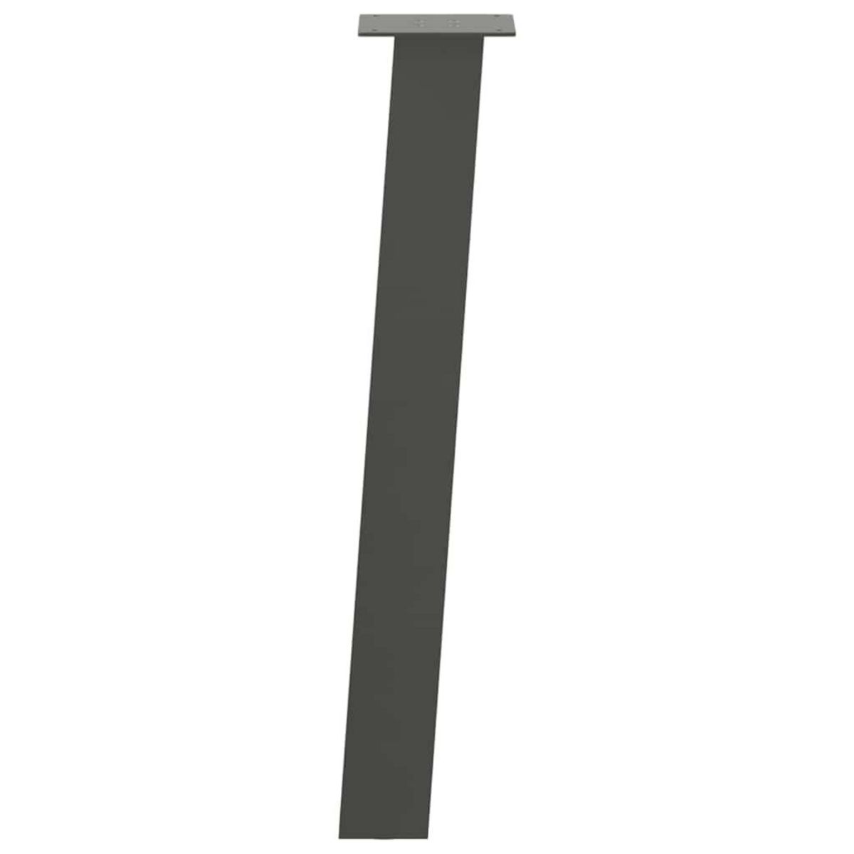 VIDAXL Pieds de table basse 4 pcs anthracite 72 cm acier