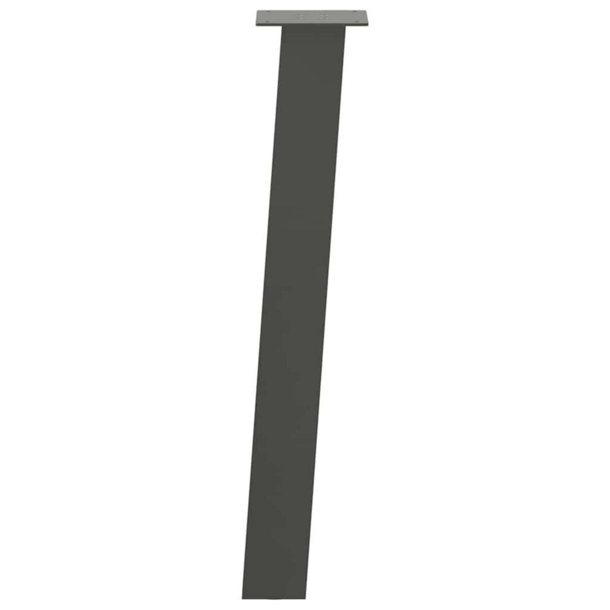 VIDAXL Pieds de table basse 4 pcs anthracite 72 cm acier