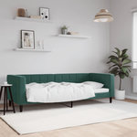 VIDAXL Lit de repos sans matelas vert fonce 80x200 cm velours