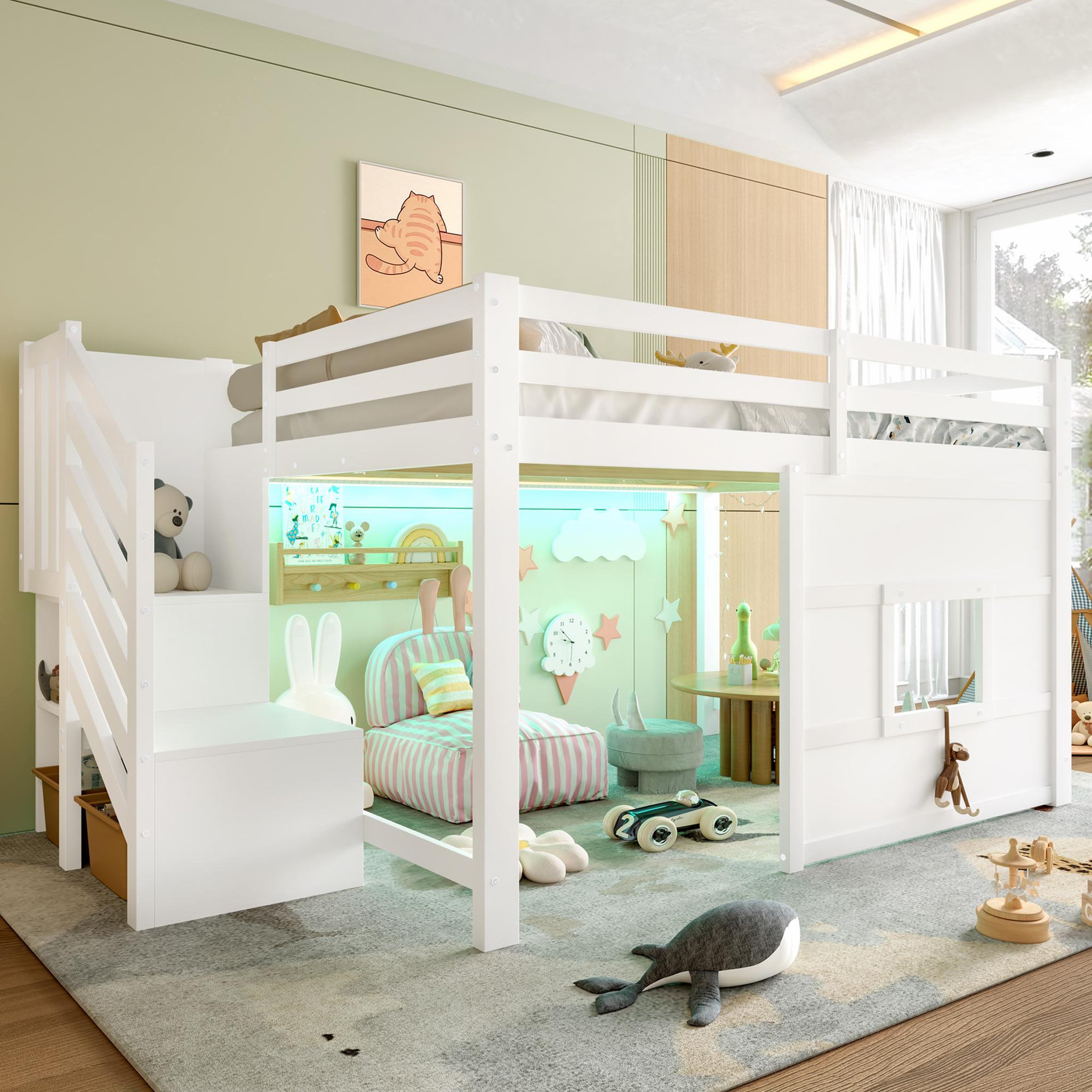 Voir la diapositive 4 : MERAX Lit mezzanine enfant