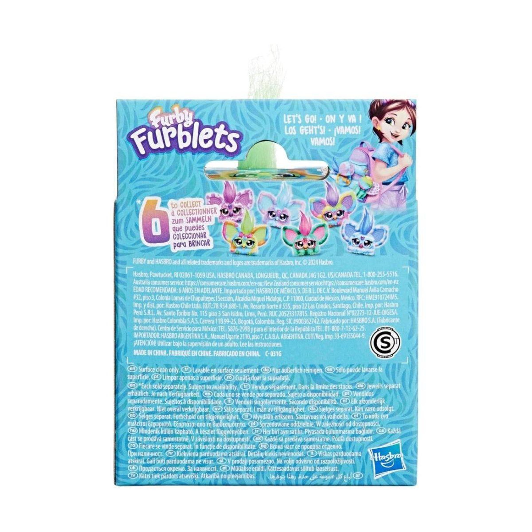 Voir la diapositive 3 : HASBRO Peluche interactive  f8898 furby furblets - pix-elle