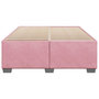 Voir la diapositive 4 : VIDAXL Cadre de lit sans matelas rose 140x190 cm velours