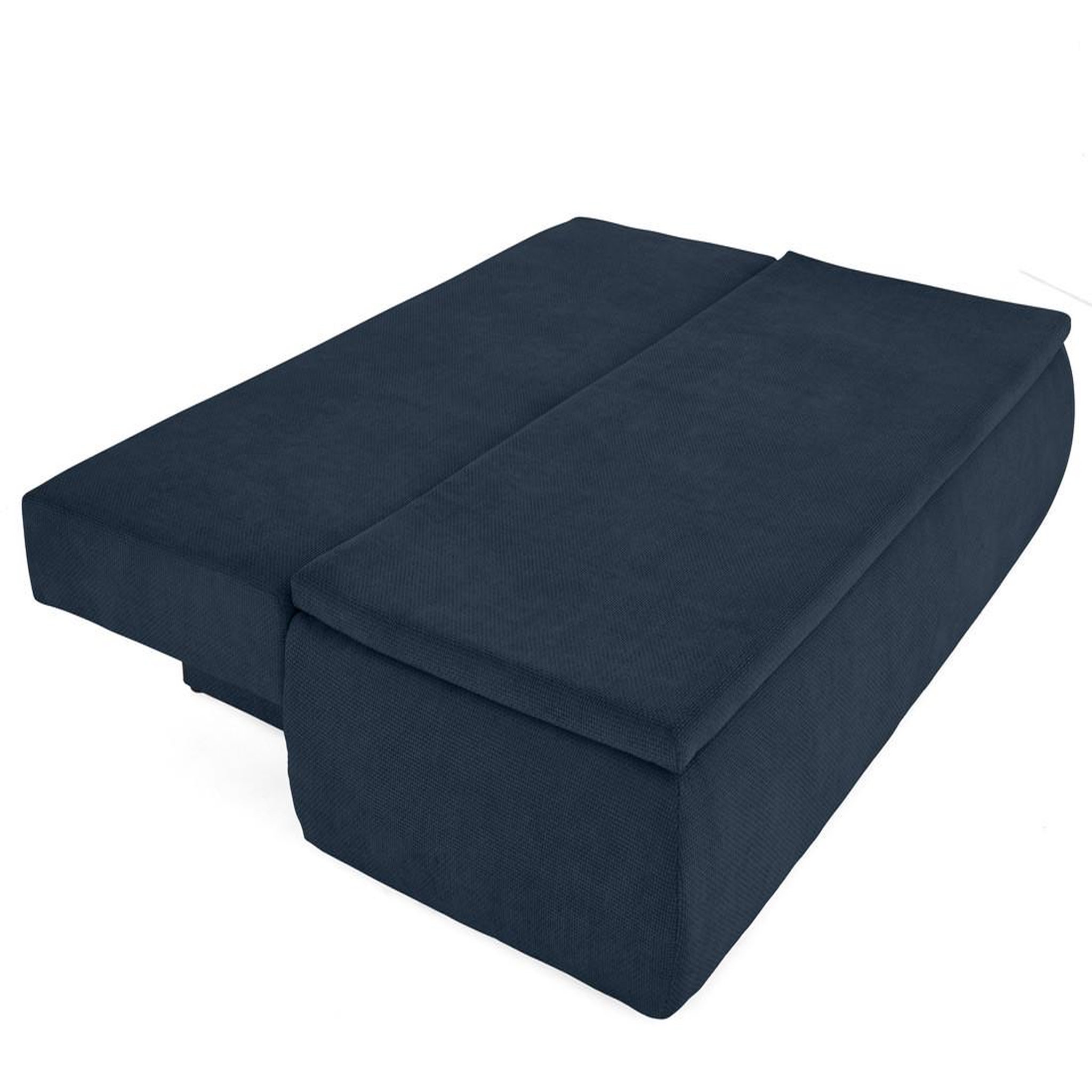 Voir la diapositive 2 : BEST MOBILIER Kurt - canapé 3 places convertible avec coffre en velours texturé
