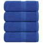 Voir la diapositive 1 : VIDAXL Serviettes de visage 4 pcs bleu 30x30 cm 360 g m² 100% coton