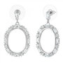 Voir la diapositive 1 : SC CRYSTAL Boucles d'oreilles SC Crystal ornées de Cristaux scintillants
