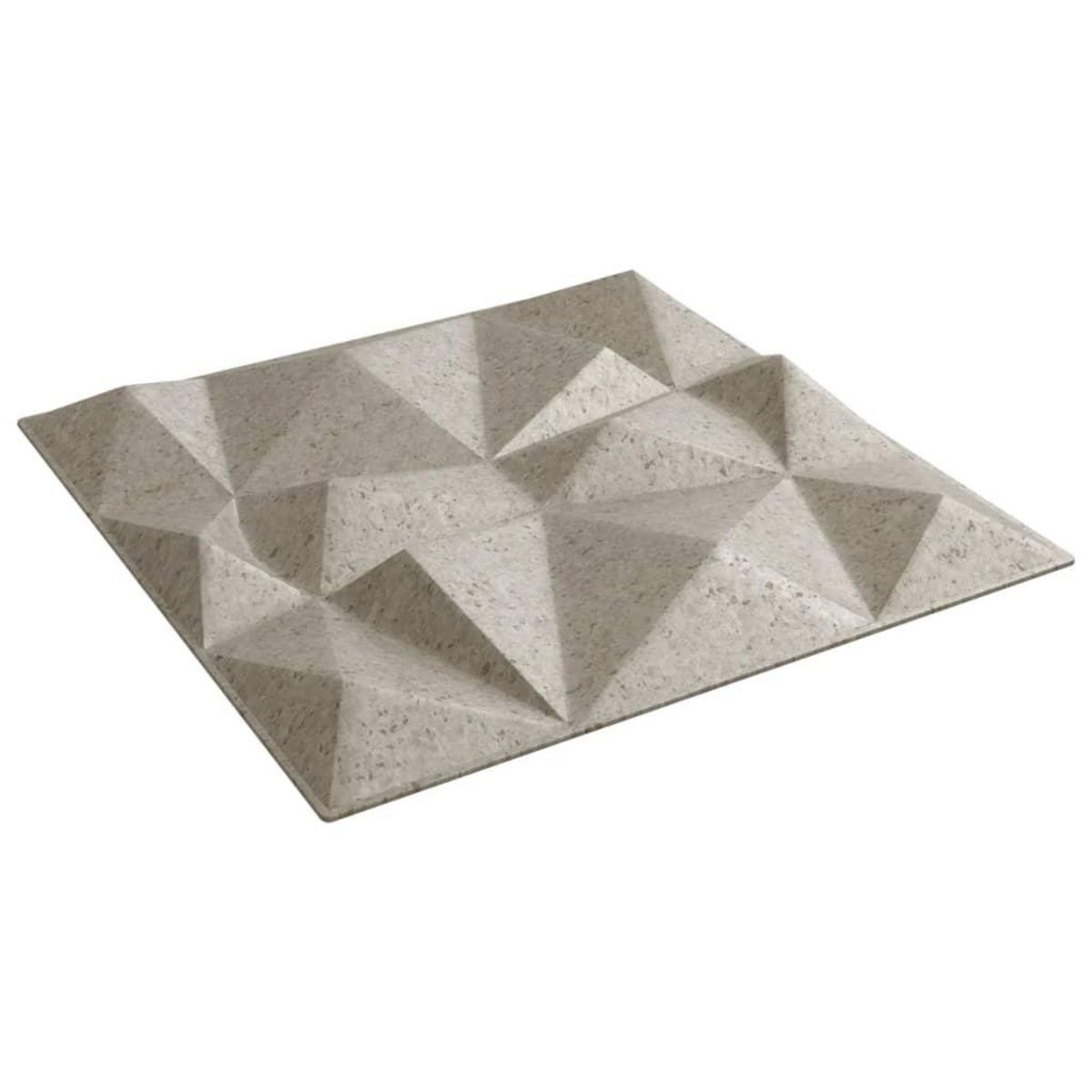 VIDAXL Panneaux muraux 12 pcs beton 50x50 cm XPS 3 m² losange