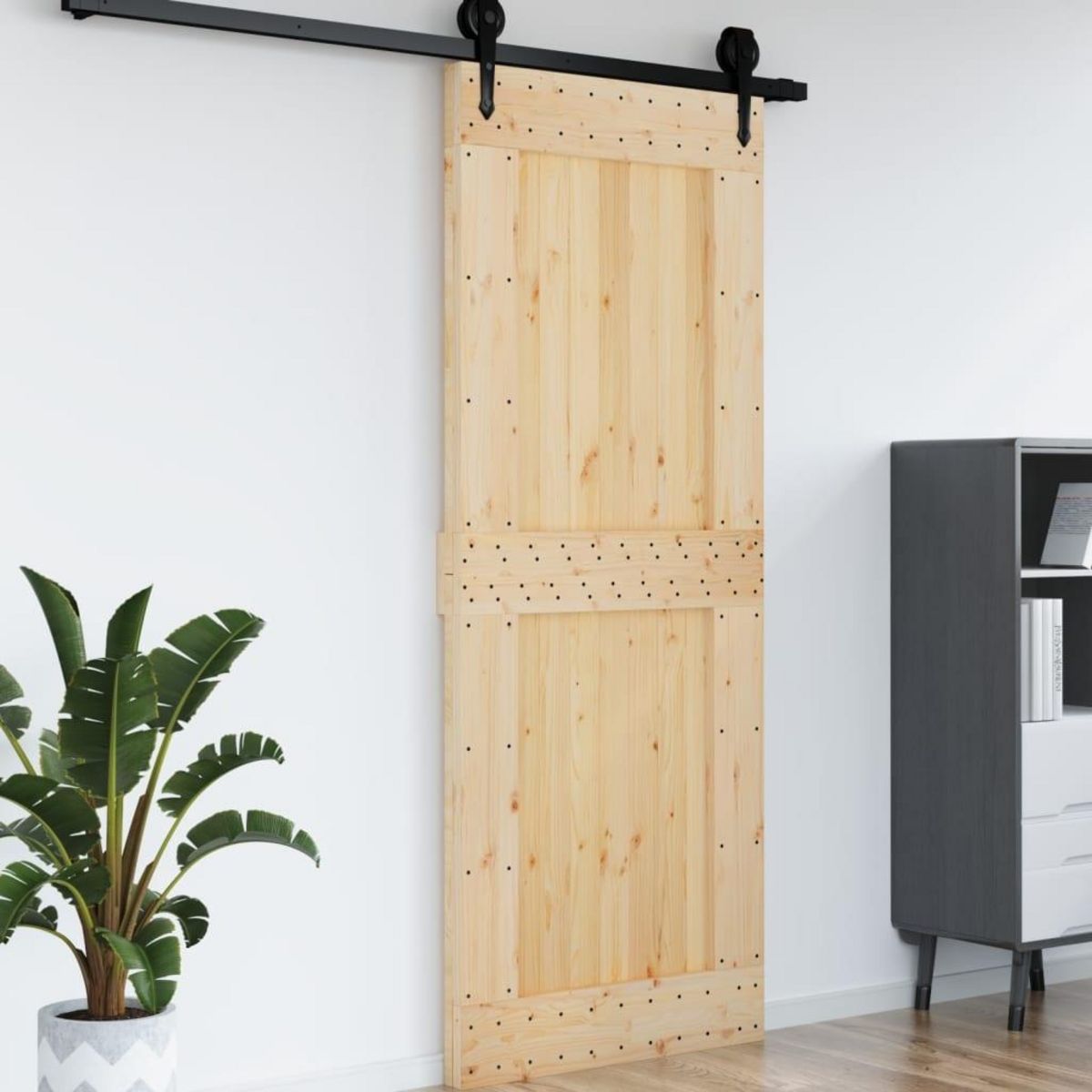 VIDAXL Porte NARVIK 90x210 cm bois massif de pin