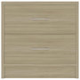 Voir la diapositive 4 : VIDAXL Table de chevet Chene sonoma 40x30x40 cm Bois d'ingenierie