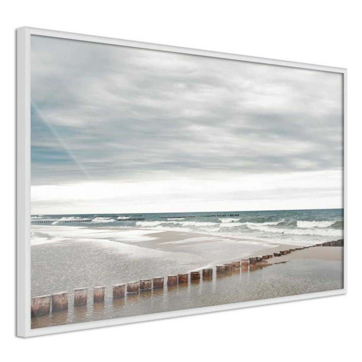 Paris Prix Affiche Murale Encadrée  Chilly Morning at the Seaside