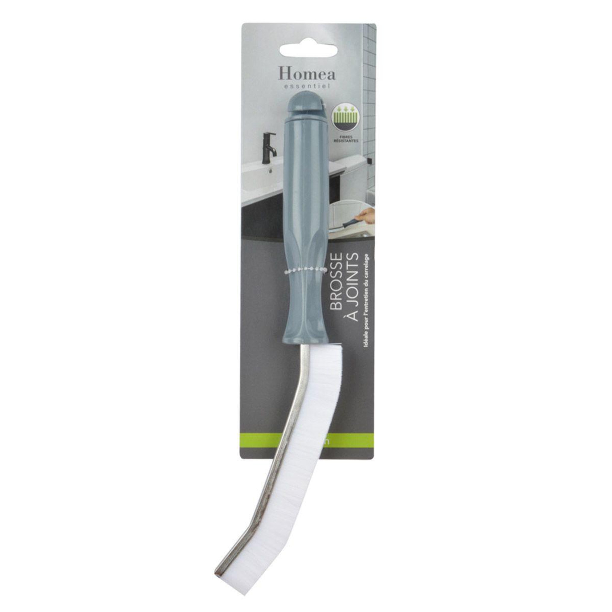 Voir la diapositive 2 : HOMEA Brosse à joints  fibres  28cm gris