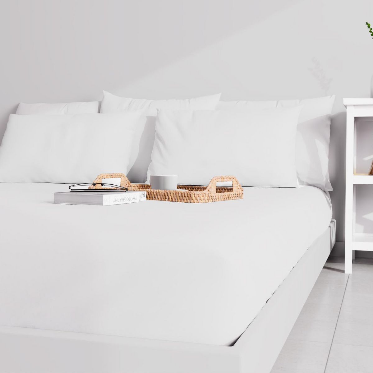 ZZZ Taie d'oreiller unie ZZZ