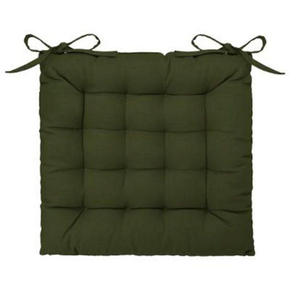 ATMOSPHERA Galette de Chaise  Loria  38x38cm Vert Kaki