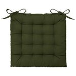 ATMOSPHERA Galette de Chaise  Loria  38x38cm Vert Kaki