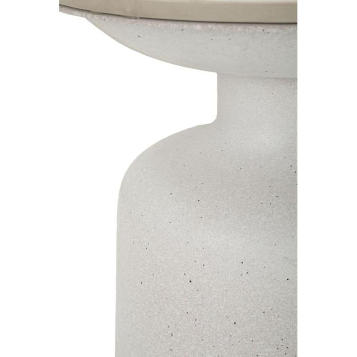 Paris Prix Table d'Appoint Effet Marbre  Aria  47cm Blanc