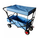 Axi House Chariot pliable avec toit bleu AB210