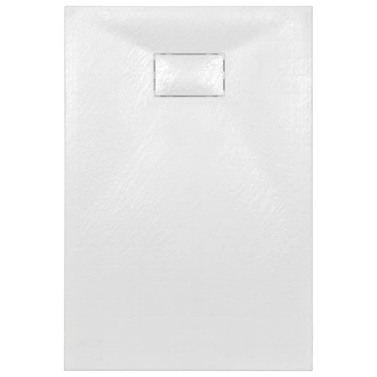 VIDAXL Bac de douche SMC Blanc 120 x 70 cm