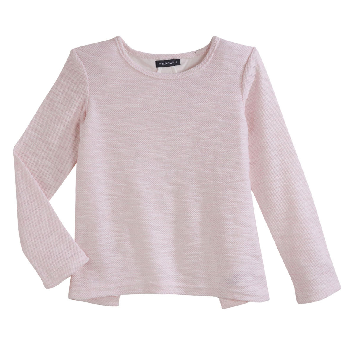 T-shirt Motif "Egérie" Fille Manches Longues - Beige Poudré