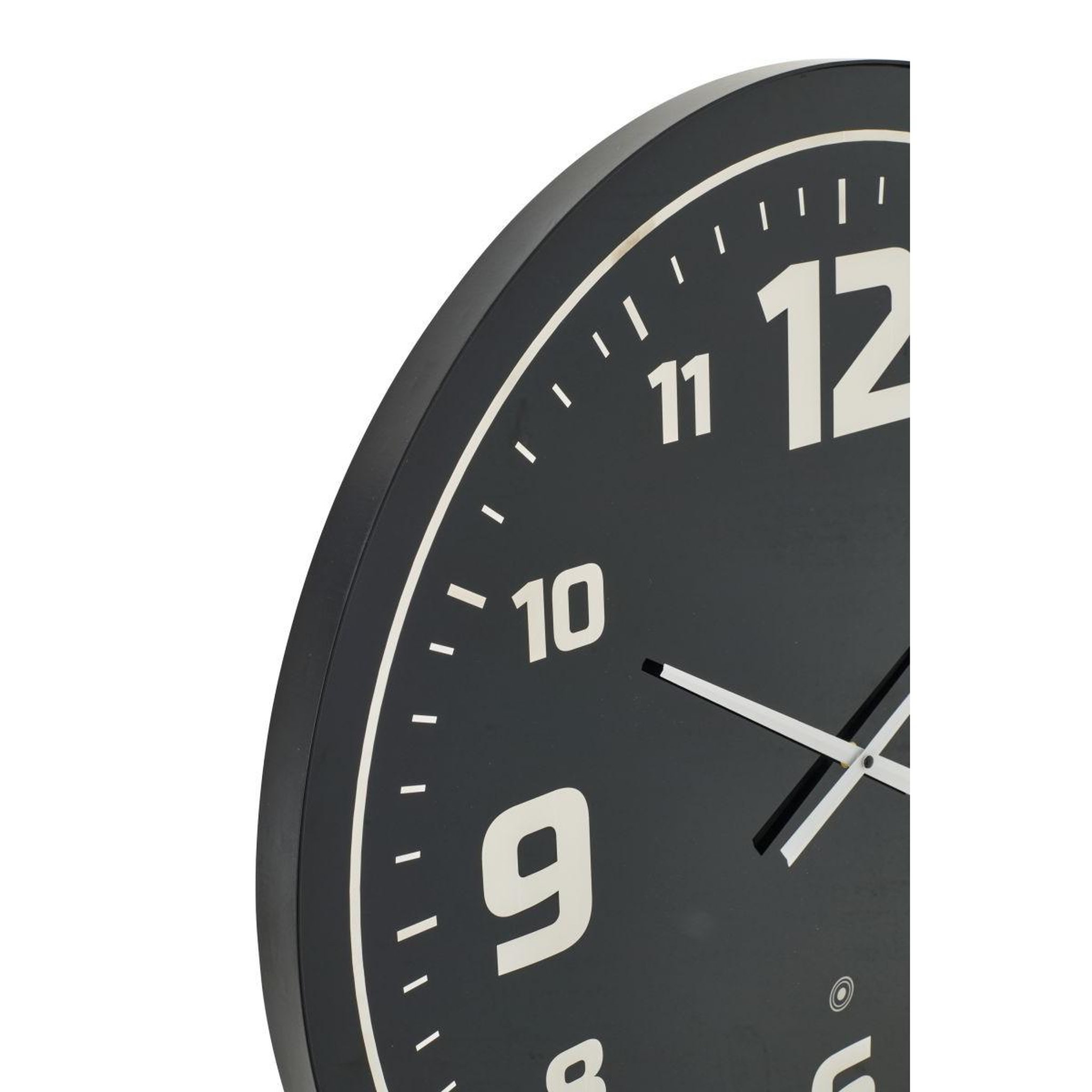 Voir la diapositive 2 : J-LINE Horloge murale à led  juan  70cm noir & bleu